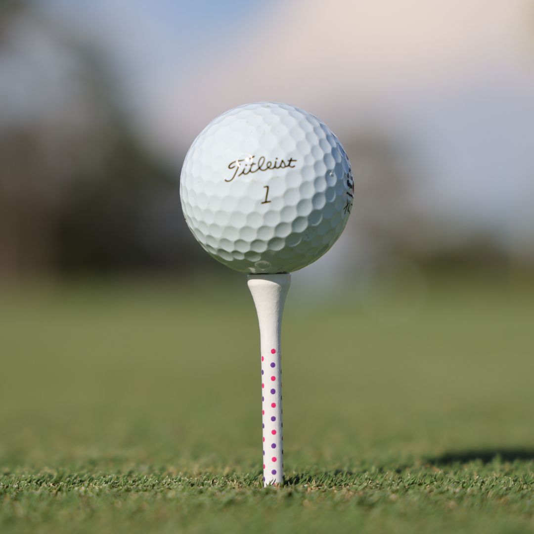 Polka Dots - White (50 tees)