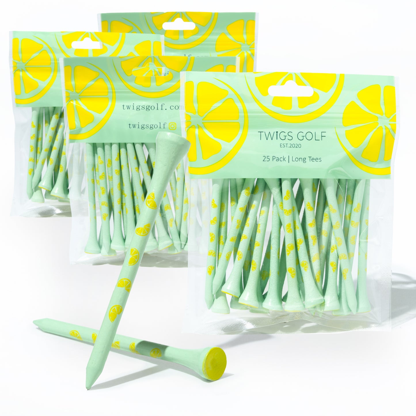 Lively Lemon (Green Golf Tee) 100 Count