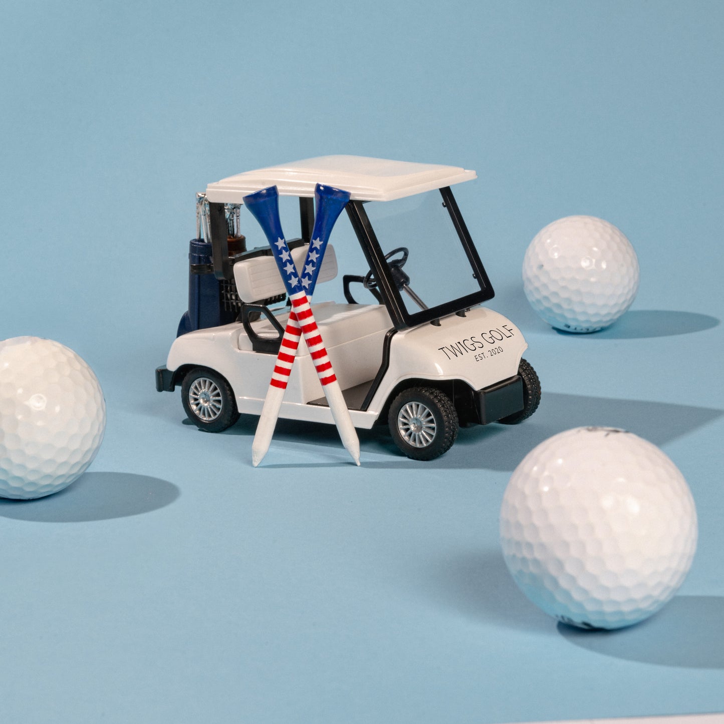 Stars and Stripes (USA Flag Golf Tee) 100 Count