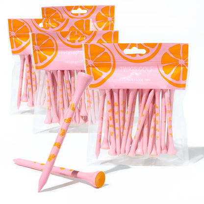 Out-of-bounds Orange (Pink Golf Tee) 100 Count