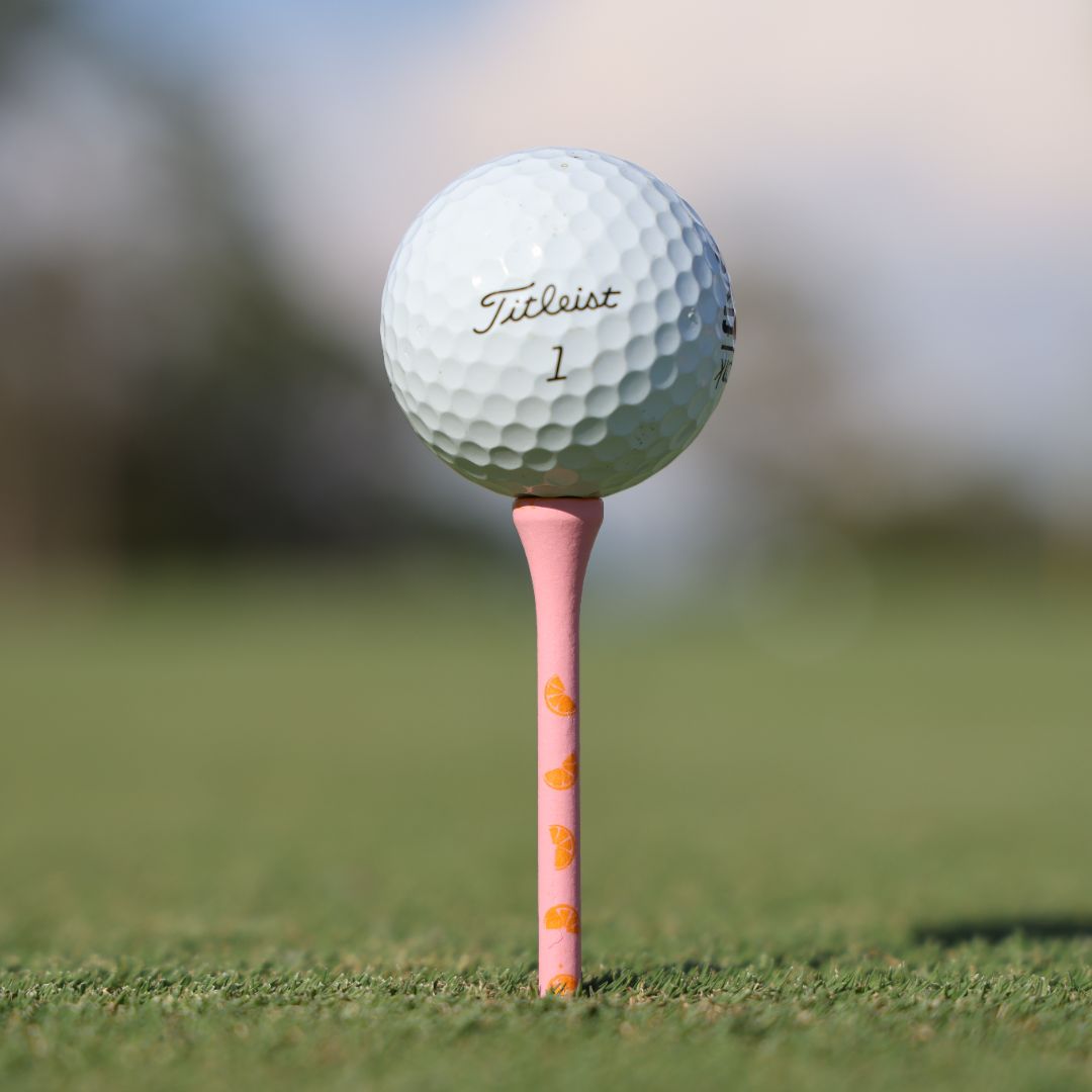 Out-of-bounds Orange (Pink Golf Tee) 100 Count