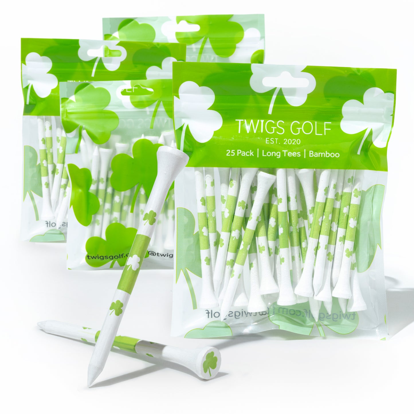 Get Lucky Shamrock (Green Golf Tee) 100 Count