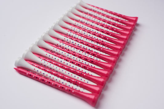Polka Dots Pink and White (100 tees)